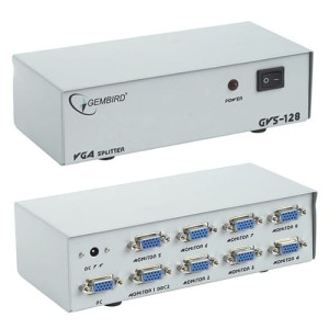 Spliter VGA 8 wyjść 1 wejście częstotliwość odświeżania 200 Hz