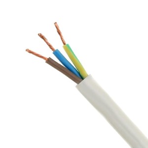 Przewód OMY 300V 3x1.00mm2 + żyła ochronna biały