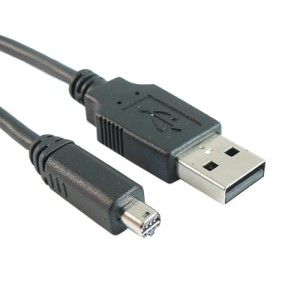 Przyłącze USB 2.0 wtyk A na wtyk miniUSB 8 pinowy (do aparatów Nikon/Canon) 1.8m