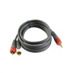 Przyłącze wtyk Jack 3.5mm stereo na 2 gniazda RCA (cinch) BEGLI 10m