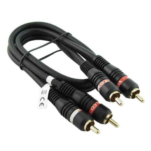 Przyłącze 2 wtyki RCA na 2 wtyki RCA HiFi 0.5m