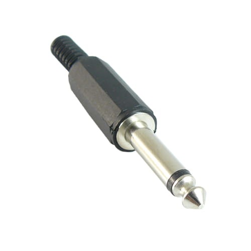 Wtyk Jack 6.3mm mono na kabel