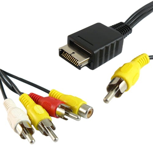 Przyłącze do PLAYSTATION: wtyk RGB na 4 wtyki RCA 2m
