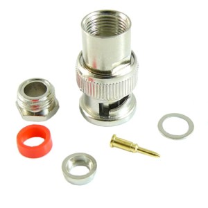 Wtyk BNC na kabel RG58 lutowany