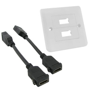 Gniazdo 2 x HDMI podtynkowe (przewód)