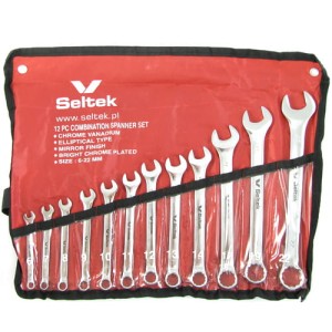 Klucze płasko-oczkowe 6-22mm 12 sztuk