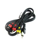 Przyłącze wtyk Jack 3.5mm (4 polowy) na 3 wtyki RCA (cinch) BEGLI 1.5m