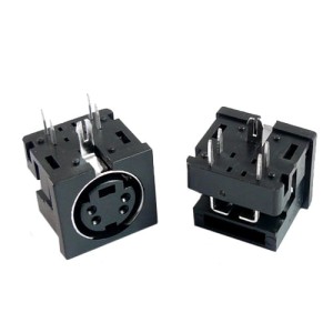 Gniazdo miniDIN/SVHS 4-pinowe lutowane do płytki drukowanej