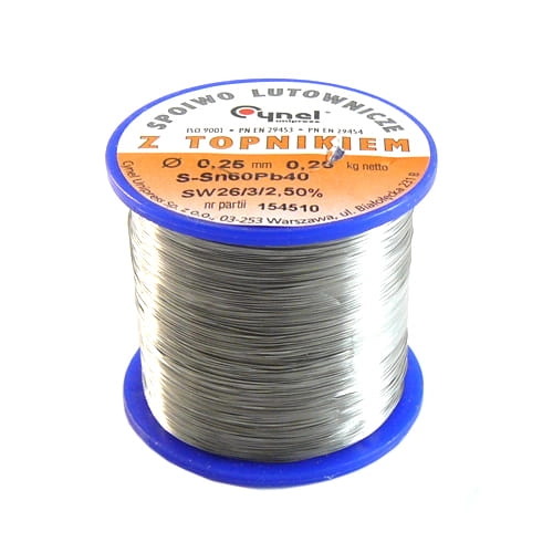 Spoiwo LC60-SW26 średnica 0.25mm 250g
