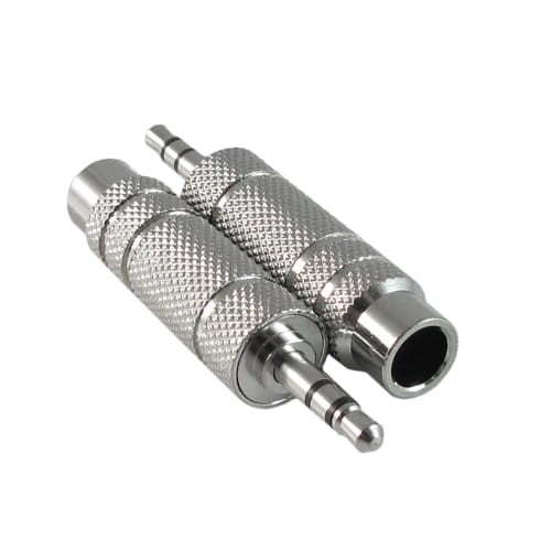 Adapter wtyk Jack 3.5mm gniazdo Jack 6.3mm metalowy