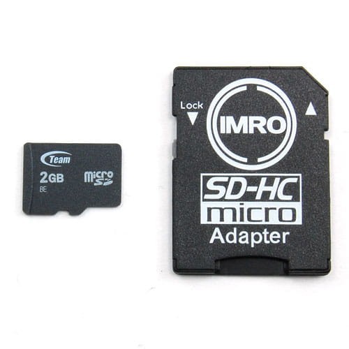 Karta pamięci microSD 2gb + adapter