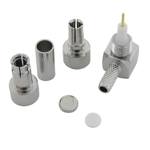 Konektor CRC9/TS9 na kabel RG174, złącze wymienne, kątowe