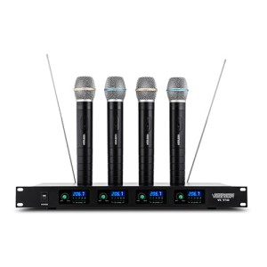 Mikrofonowy zestaw bezprzewodowy 4 mikrofony do ręki VK 740