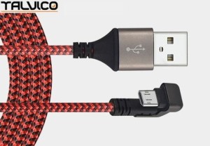 Kabel USB micro typ A 0.8m - HQ