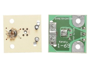 Symetryzator antenowy TV kanały 6 - 69 (płytka)