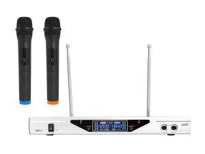 Mikrofonowy zestaw bezprzewodowy MIC04 UHF kpl. 2 szt. + stacja