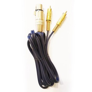 Przyłącze mikrofonowe 2m gniazdo  XLR na 2x wtyk RCA 