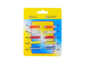 Zestaw bezpieczników samochodowych ceramicznych