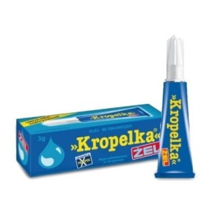 Klej kropelka żel niebieski 3g