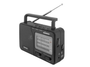 Radioodbiornik przenośny z gniazdem USB i czytnikiem kart SD