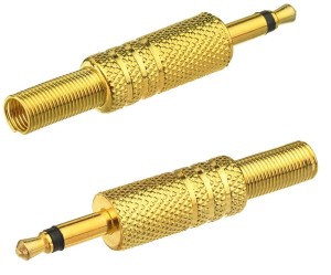 Wtyk Jack 3.5mm mono złocony