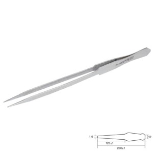 Pęseta prosta długość 200mm 1PK-115T