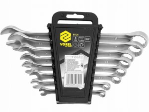 Klucze płasko-oczkowe 6-19mm 8 sztuk