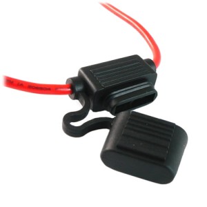 Oprawa bezpiecznika samochodowego nożowego z przewodem 4mm2