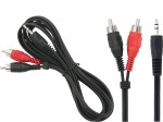 Kabel Jack 3.5mm stereo na 2 wtyki RCA(cinch) 3m