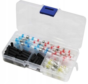 ZESTAW SZYBKOZŁĄCZEK PRZELOTOWYCH Z CYNĄ, 0,25-6MM, 100 SZTUK