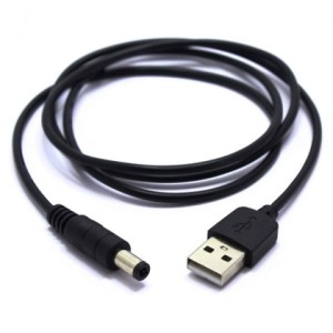Przyłącze USB-wtyk DC 2.1/5.5 - 1m  