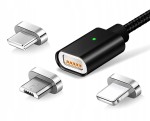 Magnetyczny kabel USB 3w1 LED