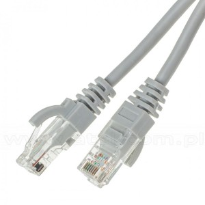 Patchcord UTP kat.6 CCA szary -  5,0m 