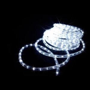 Lampki choinkowe, wąż świetlny 10m biały na zewnątrz