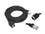 Kabel LAN przedłużacz CAT 5E czarny 5m