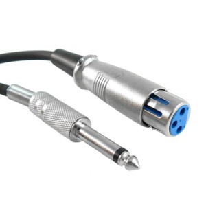 Przyłącze mikrofonowe wtyk Jack 6.3mm stereo na gniazdo XLR - 1,5m