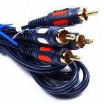 Przyłącze 2 wtyki RCA na 2 wtyki RCA  - 5m