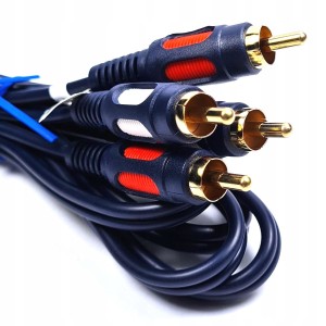 Przyłącze 2 wtyki RCA na 2 wtyki RCA  - 5m