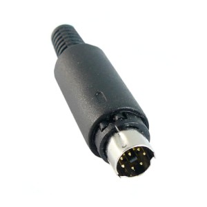 Wtyk miniDIN/SVHS 7-pinowy na kabel