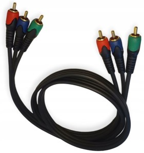 Przyłącze 3 wtyki RCA na 3 wtyki RCA (RGB) P-K 1.2m