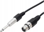 Wtyk Jack 6.3mm na wtyk XLR - 15m