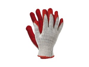 Rękawice ochronne powlekane gumą,100% bawełna, wampirki (10par).