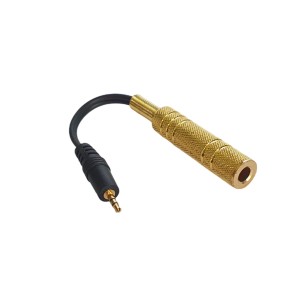 Kabel wtyk Jack 2.5mm stereo na gniazdo Jack 6.3mm