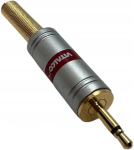 Wtyk Jack 2.5mm  mono chromowany