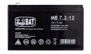 Akumulator żelowy 12V 7.2Ah