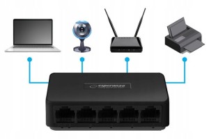 Switch 5 portowy 10/100/1000 ONYX