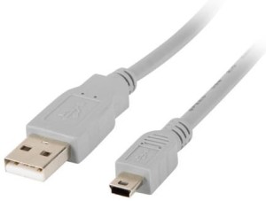 Przyłącze USB 2.0 wtyk A na wtyk miniUSB 5 pinowy (do aparatów Canon) 5m
