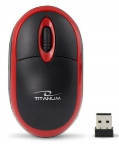 Mysz bezprzewodowa 2.4GHz Vulture czarno-czerwona