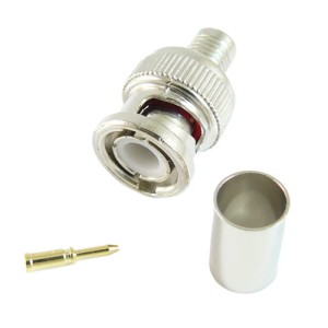 Wtyk BNC na kabel RG6U zaciskany