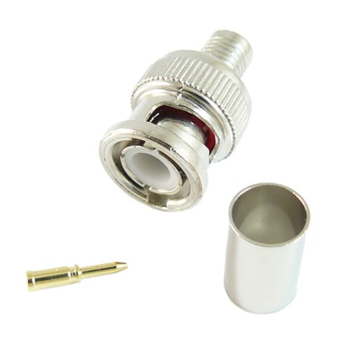 Wtyk BNC na kabel RG6U zaciskany